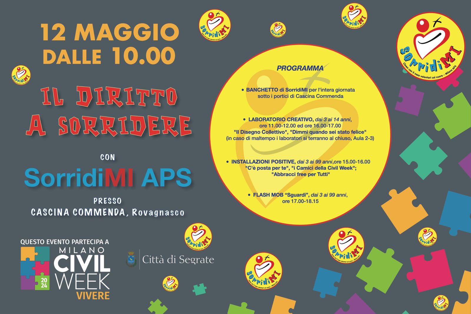 sorridimi segrate civil week teatro